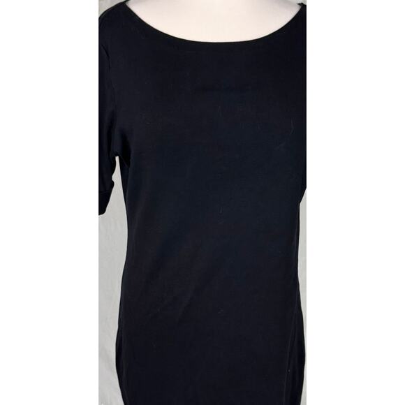 Karen Scott Sport Womens Medium Black Short Sleeve TShirt Dress - Picture 2 of 7